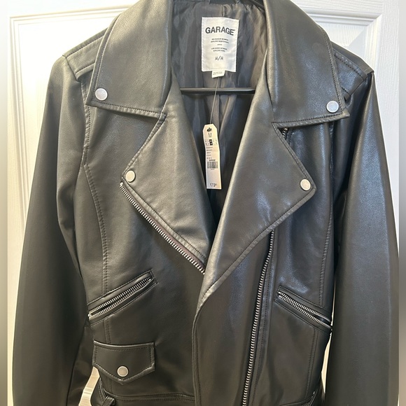 GARAGE - Faux leather biker jacket (M) - Picture 3 of 6